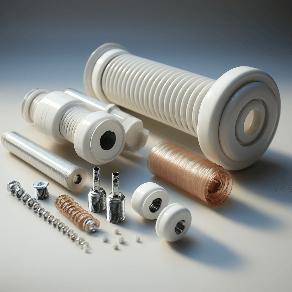 Componentes de isoladores compostos