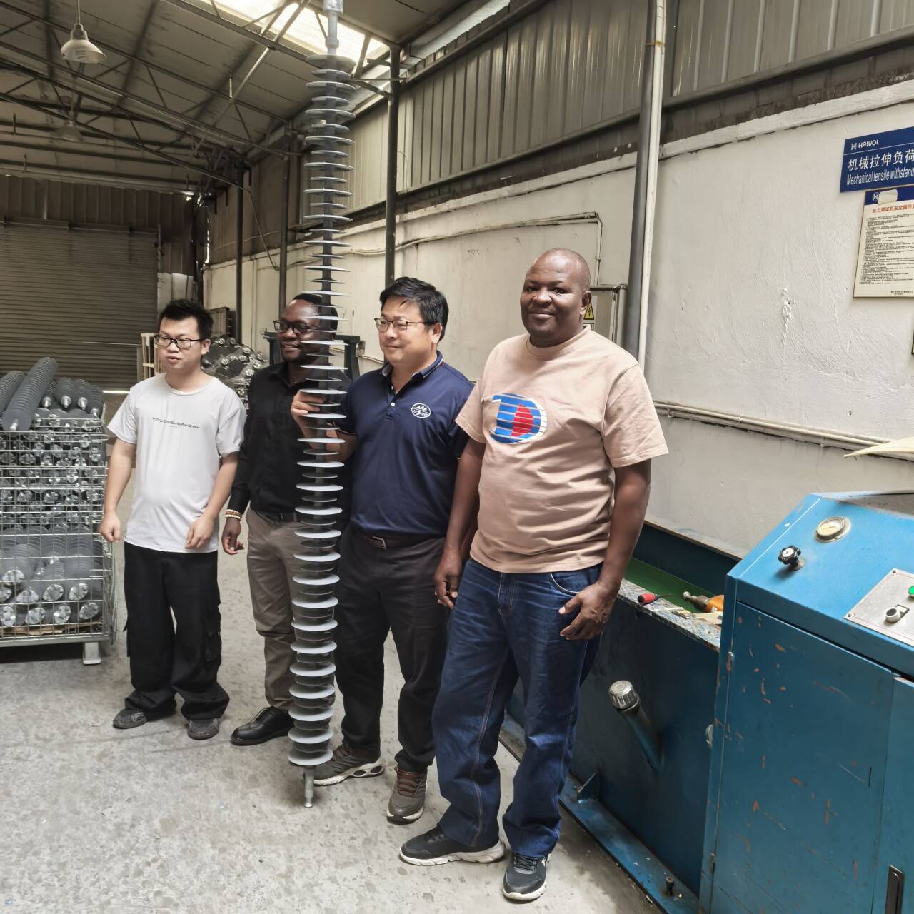 Haivo Electric protege a ordem do KPLC para prisioneiros de raios da subestação e isoladores compostos, passa a inspeção de pré-navegação 